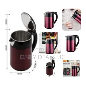 Raf 2l Electric Stainless Steel Cordless Kettle Double Layer Tea