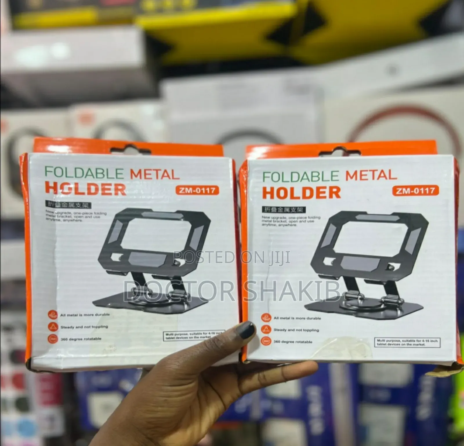 Original Tablet and Phone Holder,Metal and Foldable