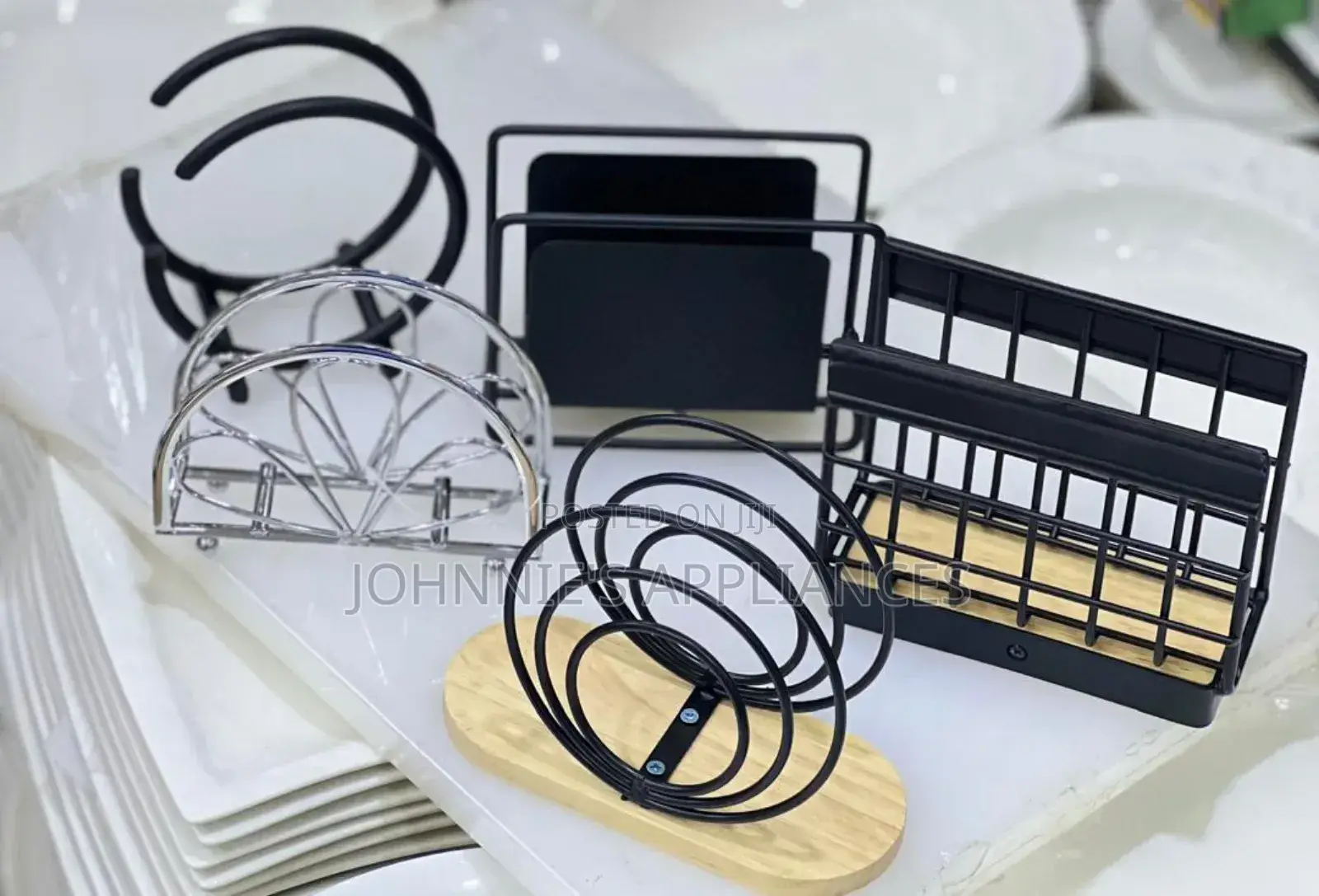 Multi Function Stainless Steel Serviet Holder in Different Designs