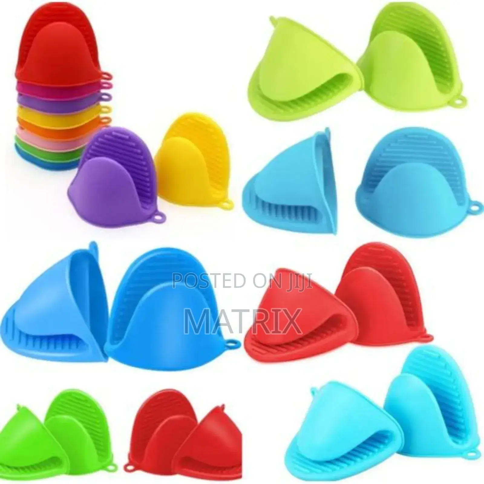 A Pair of Non-Toxic Heat Resistant Cooking Gloves Kitchen Silicone
