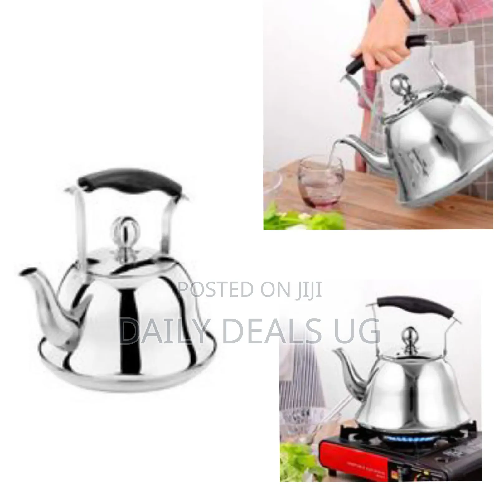 5 Litres Whistling Tea Boiling Kettle - Silver