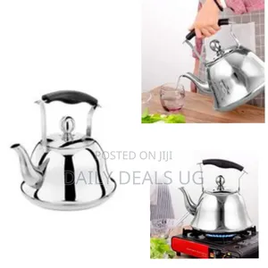 5 Litres Whistling Tea Boiling Kettle - Silver