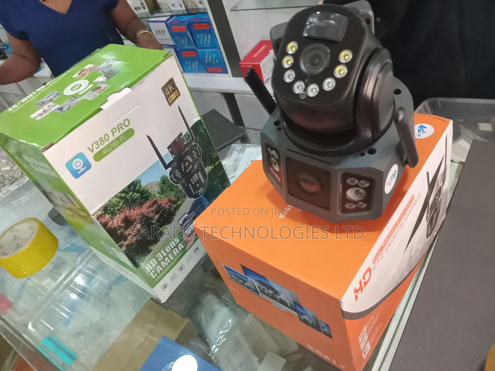 PTZ Solar Camera 4g Sim Dual Lense.