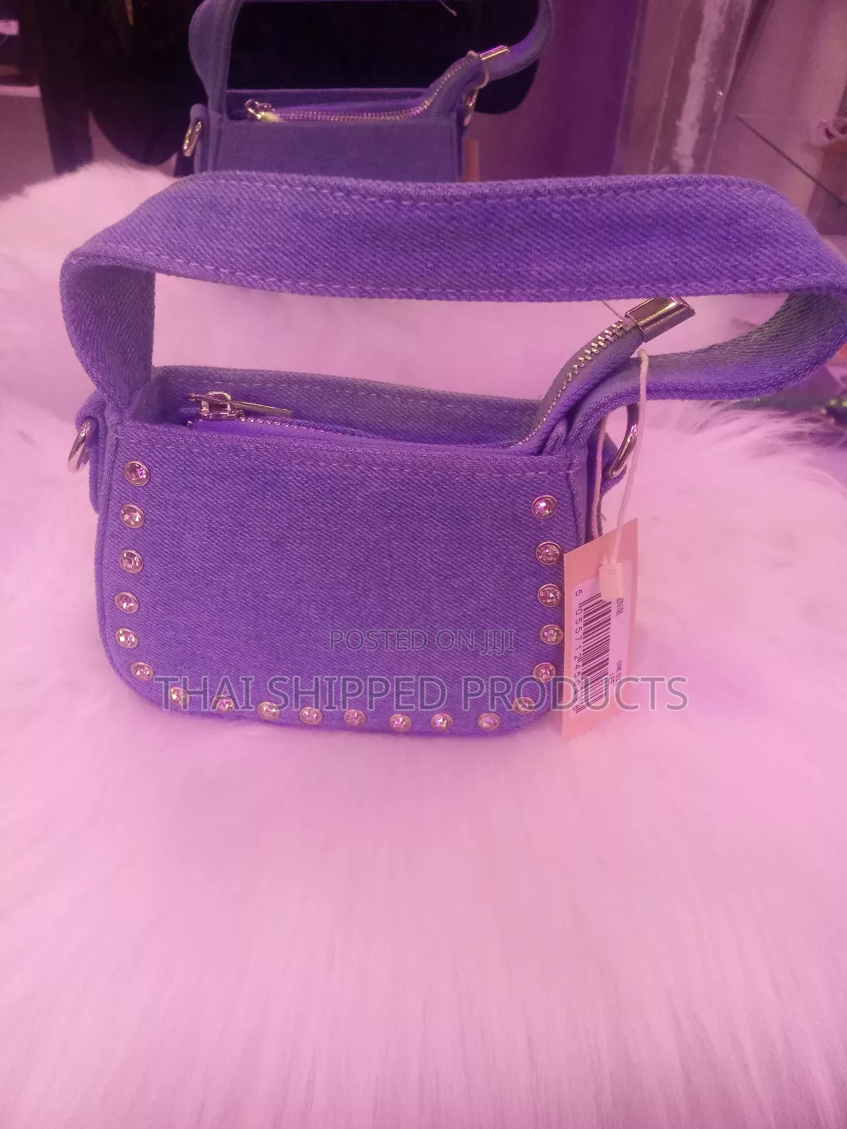 Classic and Simple Lee Blue Denim Mini Bag for Sexy Ladies
