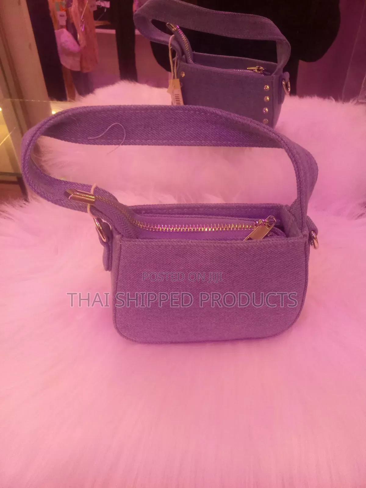 Classic and Simple Lee Blue Denim Mini Bag for Sexy Ladies