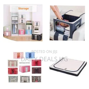 3pieces of 66l Clothes Bag Organizer With Window Zipper Carry Handle