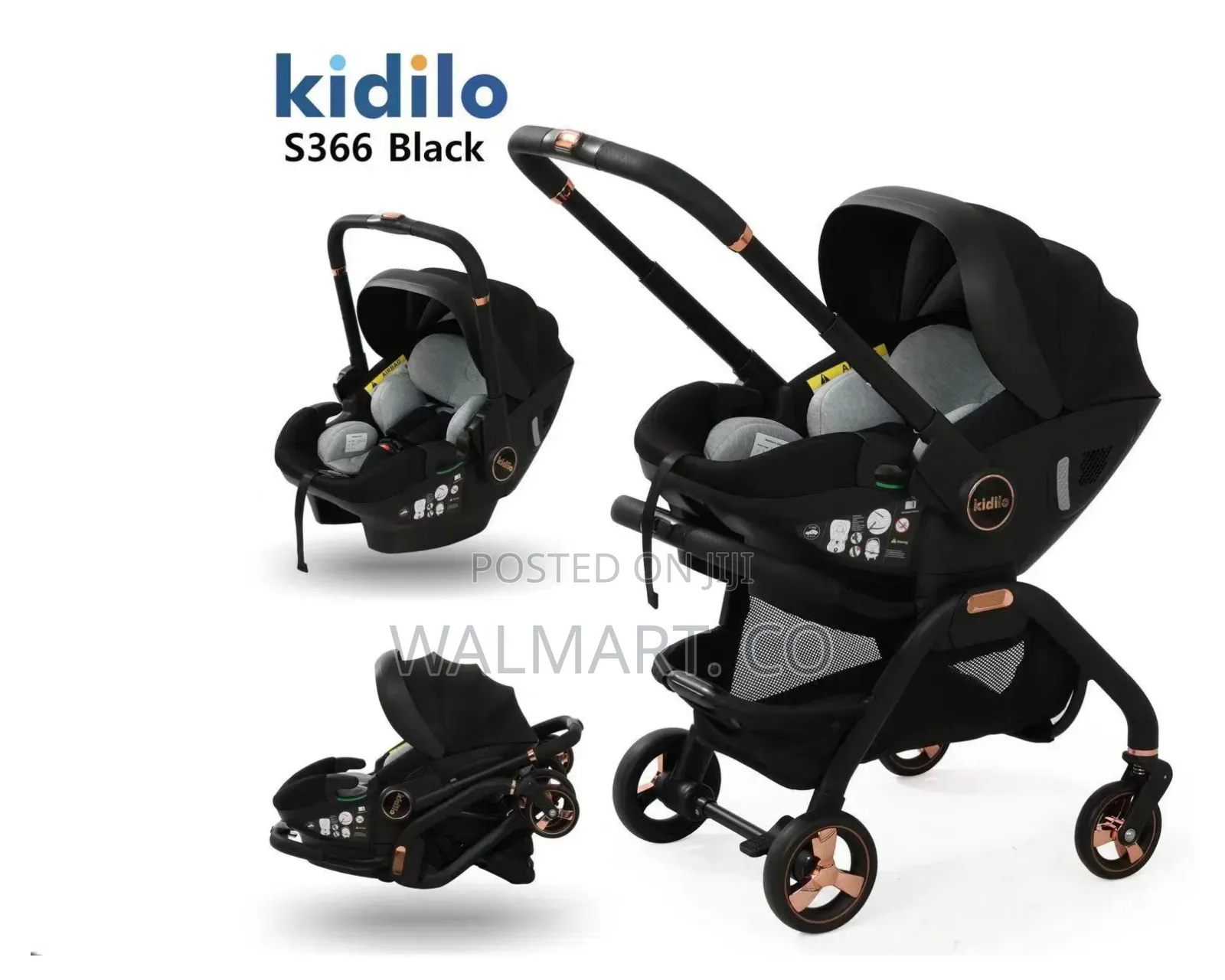 Kidilo 3 in 1 Baby Car Seat and Stroller S366