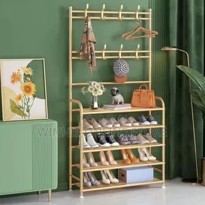 Golden Shoe Rack