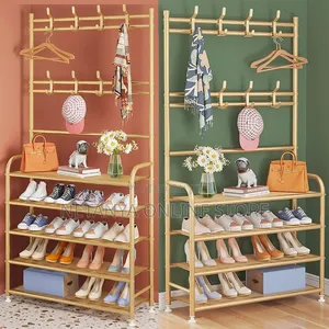 4 Tier Strong Metallic Shoe Rack
