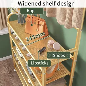 4 Tier Strong Metallic Shoe Rack