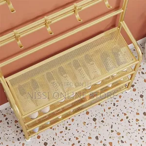 4 Tier Metallic Shoe Rack