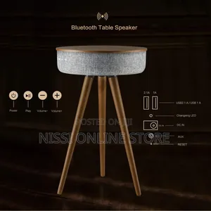 Wireless Charging Table With Bluetooth Speaker