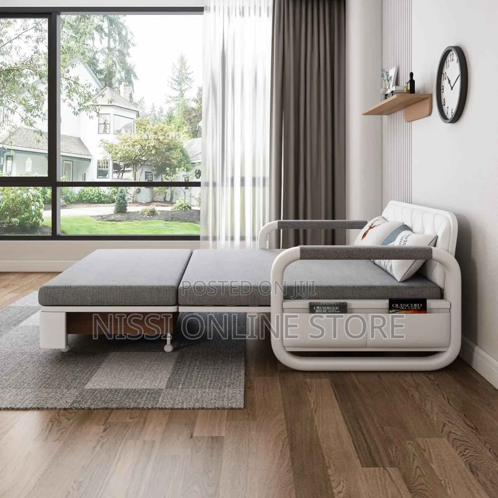 Modern Convertible Pullout Sofa Bed