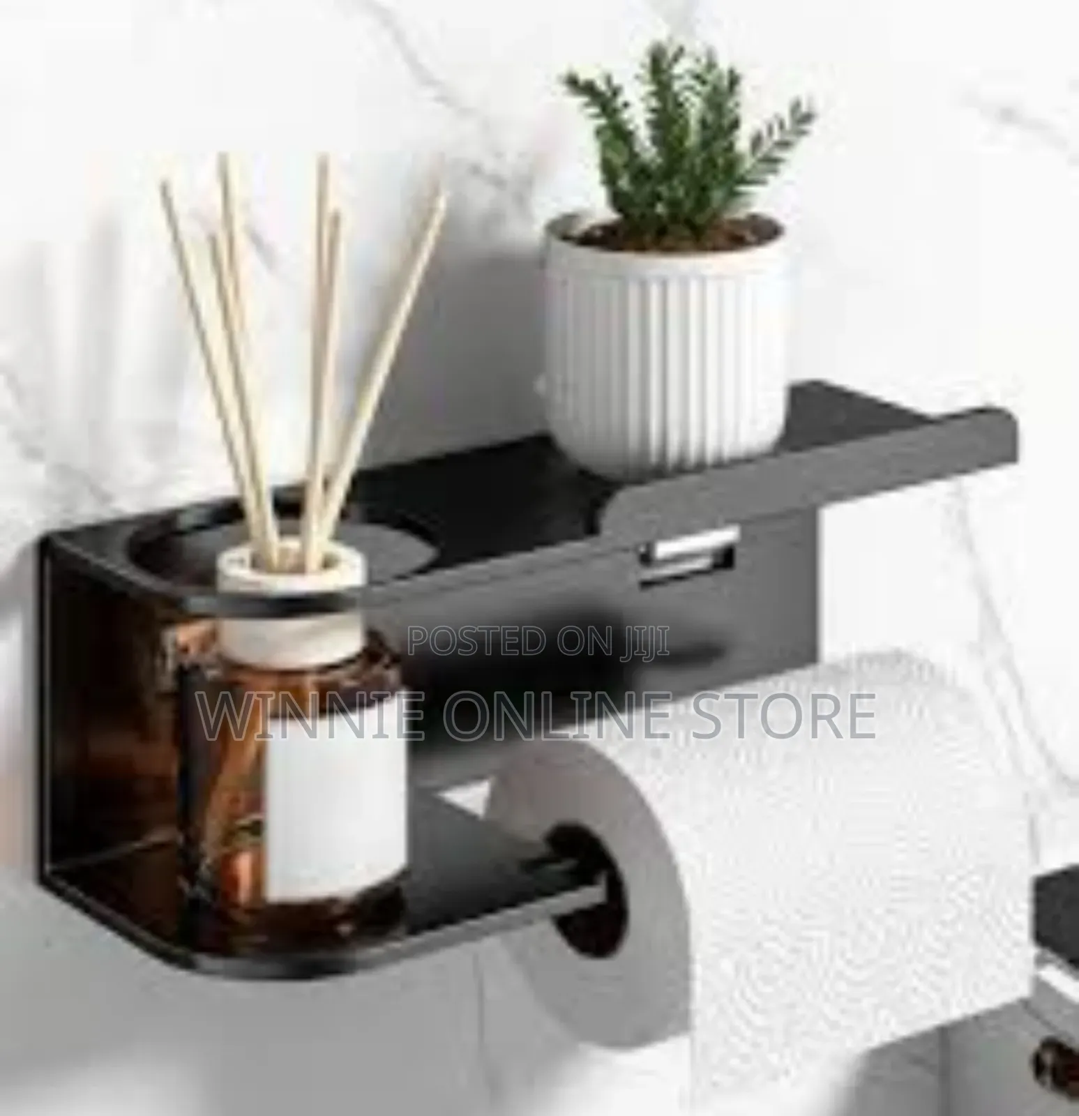 Wall-Mounted Bathroom Shelves