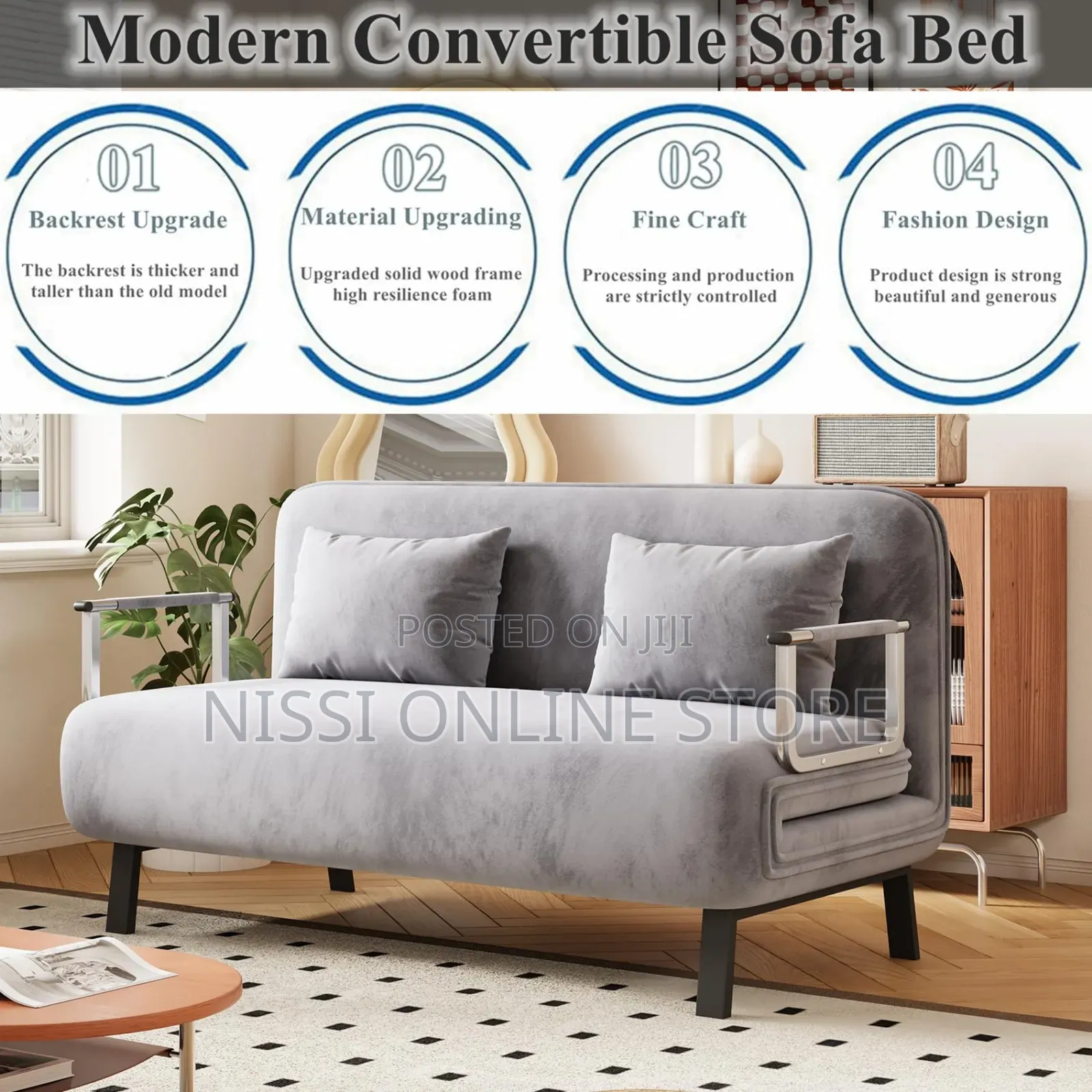 3in1 Convertible Sofa Bed