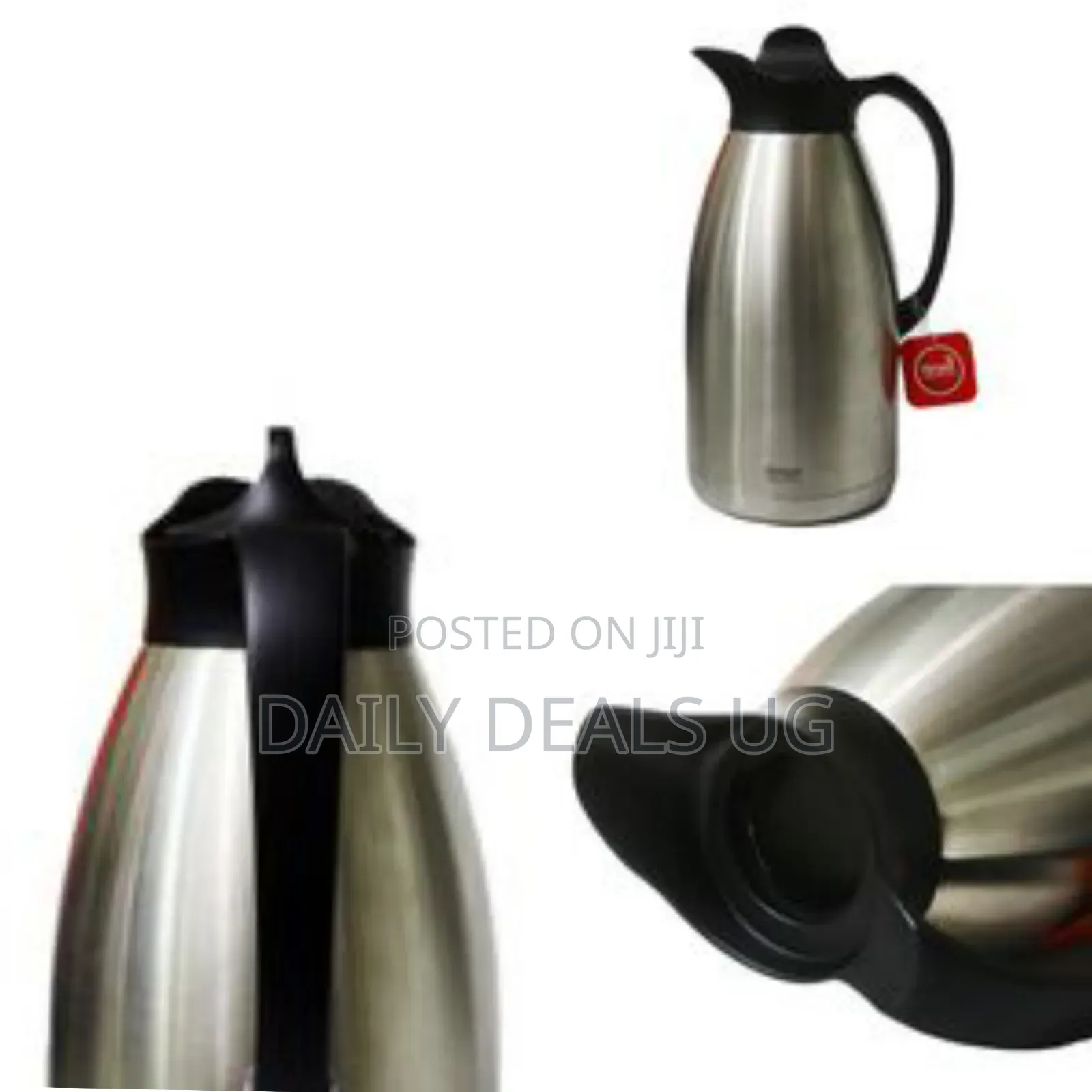 Regal 3l Stainless Steel Regal Tea Coffee Vacuum Flask Bottle- Silver