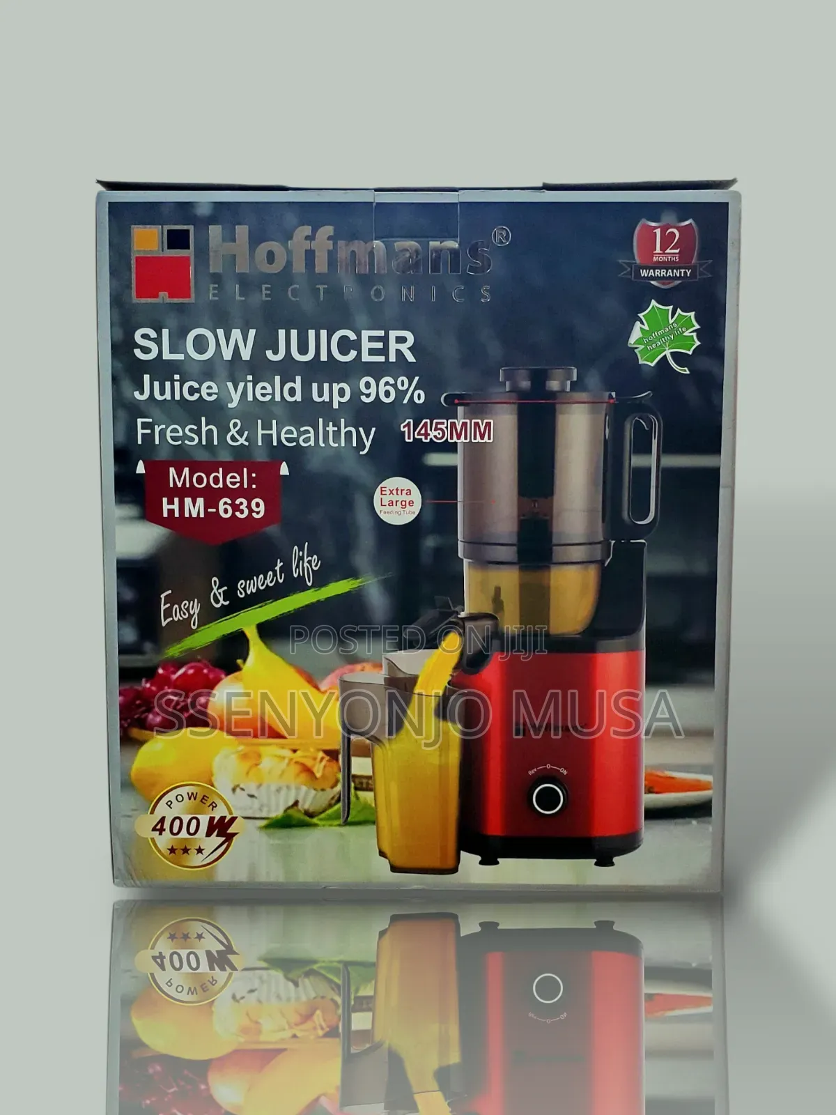 Hoffmans Slow Juicer Hm-639 - Fresh and Healthy Juicing