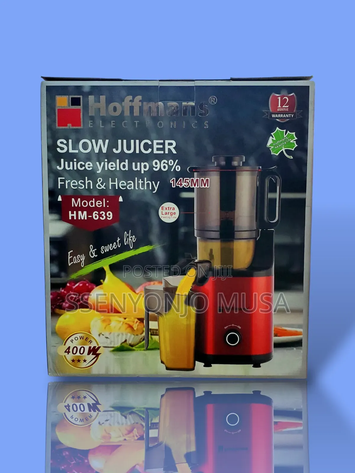 Hoffmans Slow Juicer Hm-639 - Fresh and Healthy Juicing