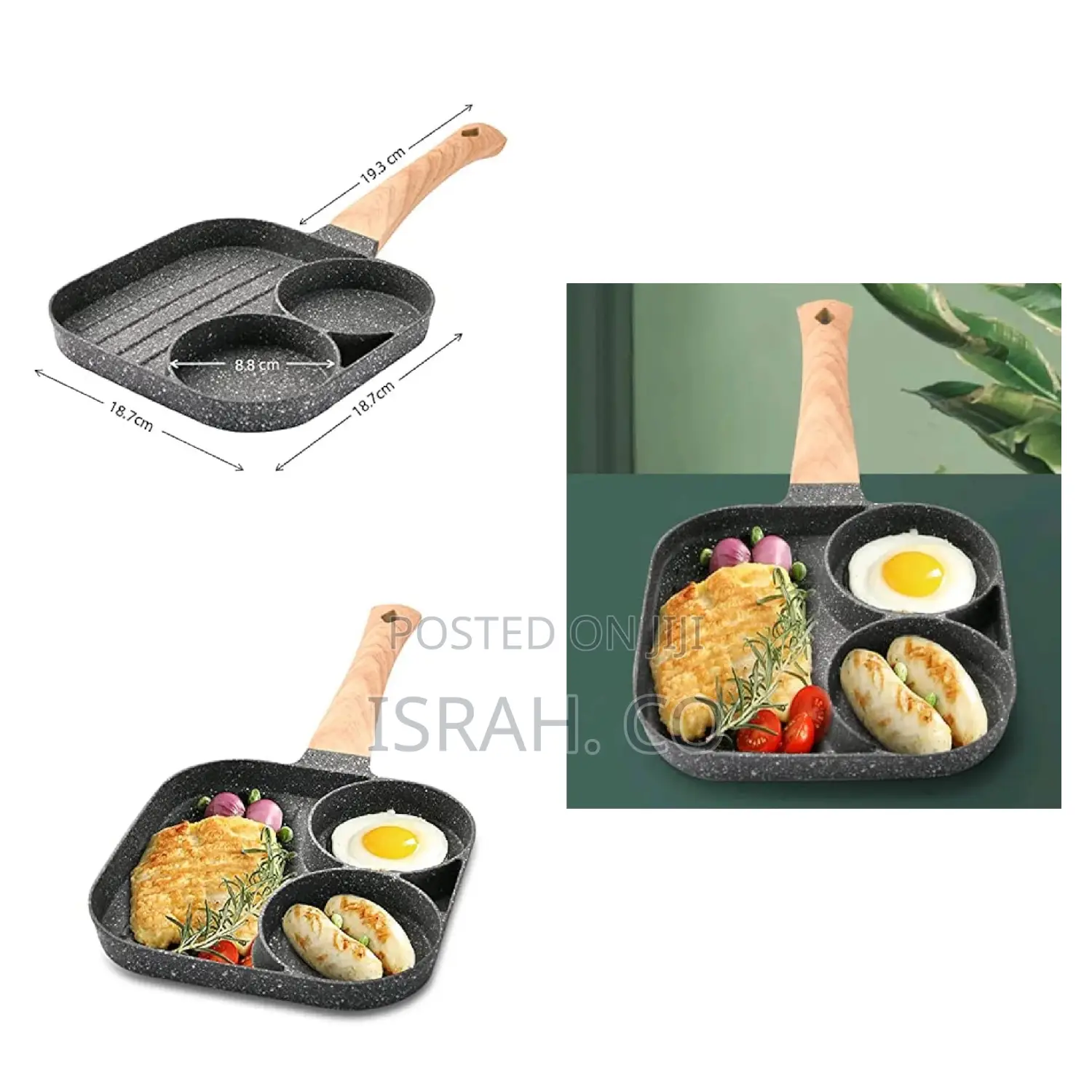 3 in 1 Divided Pan