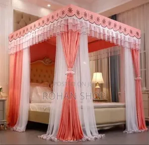 6*6 Steel White Stands Curtain Mosquito Net