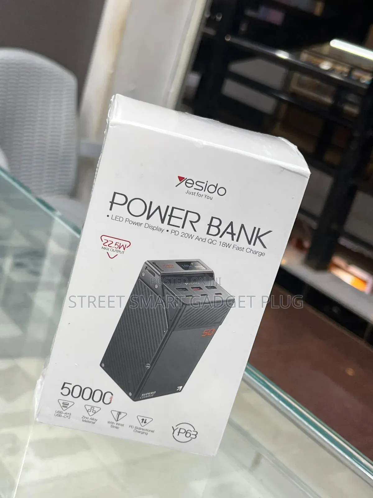 Yesido 50.000mah Power Bank