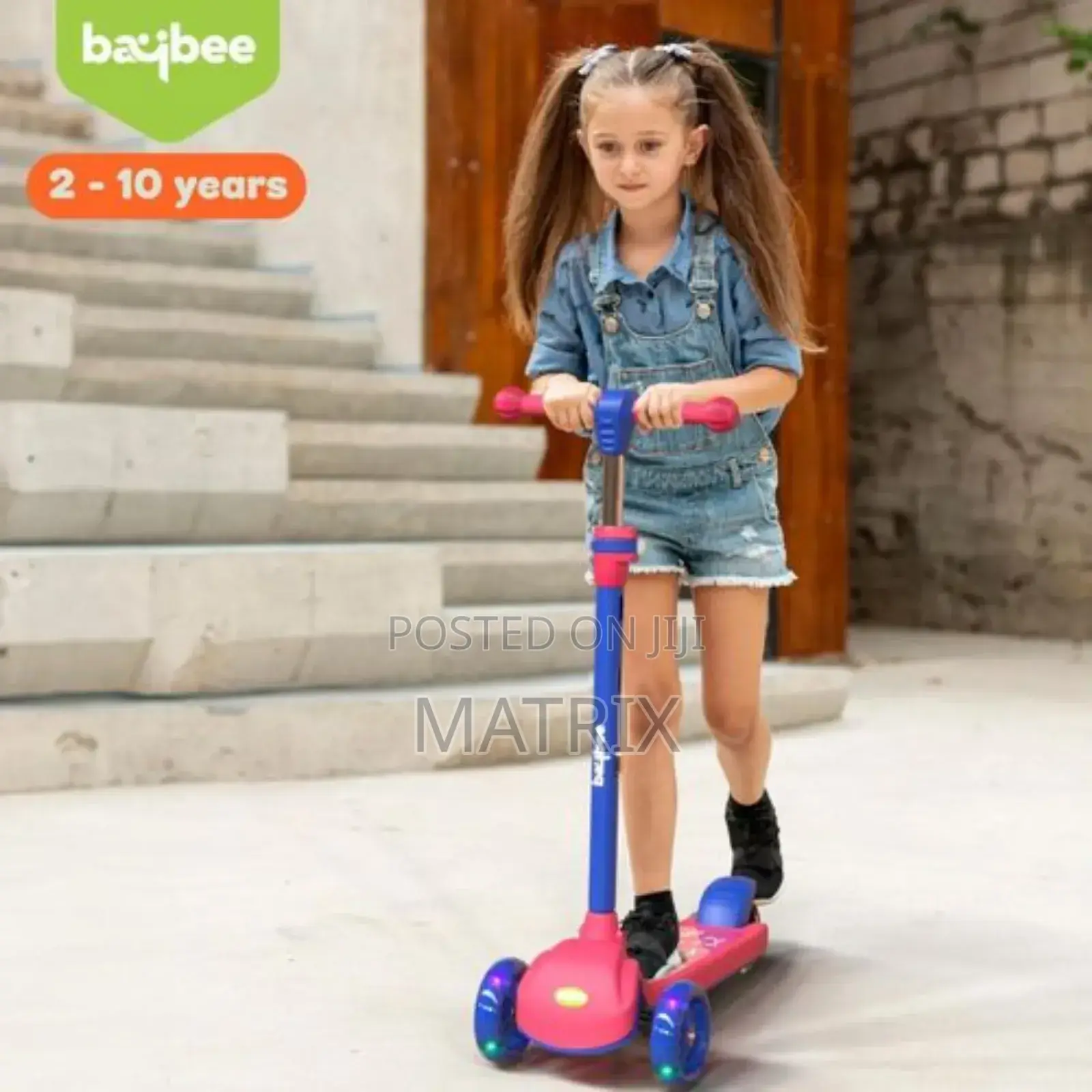 Skate Scooter for Kids 3 Wheel Kids Scooter With Adjustable Height