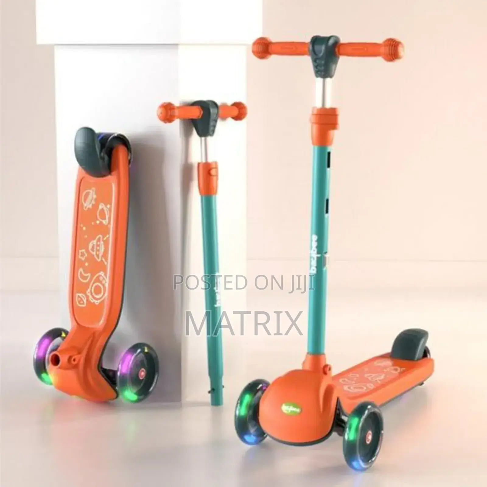 Skate Scooter for Kids 3 Wheel Kids Scooter With Adjustable Height