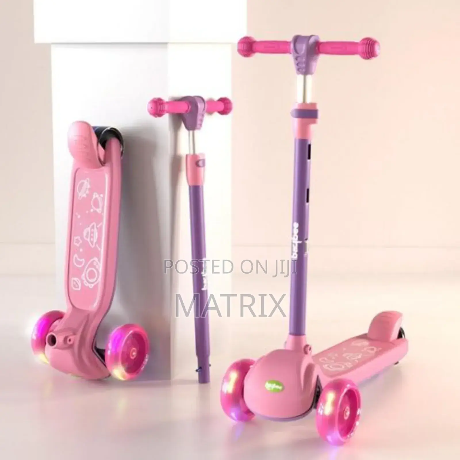 Skate Scooter for Kids 3 Wheel Kids Scooter With Adjustable Height