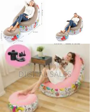 Lazy Sofa, Inflatable Sofa, Family Inflatable Lounge Chair, Graffiti
