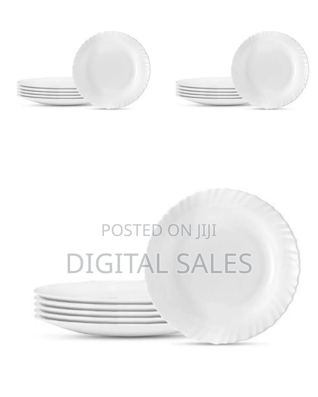 Luminarc 6 Pieces of Plain Self Design Dinner Plates