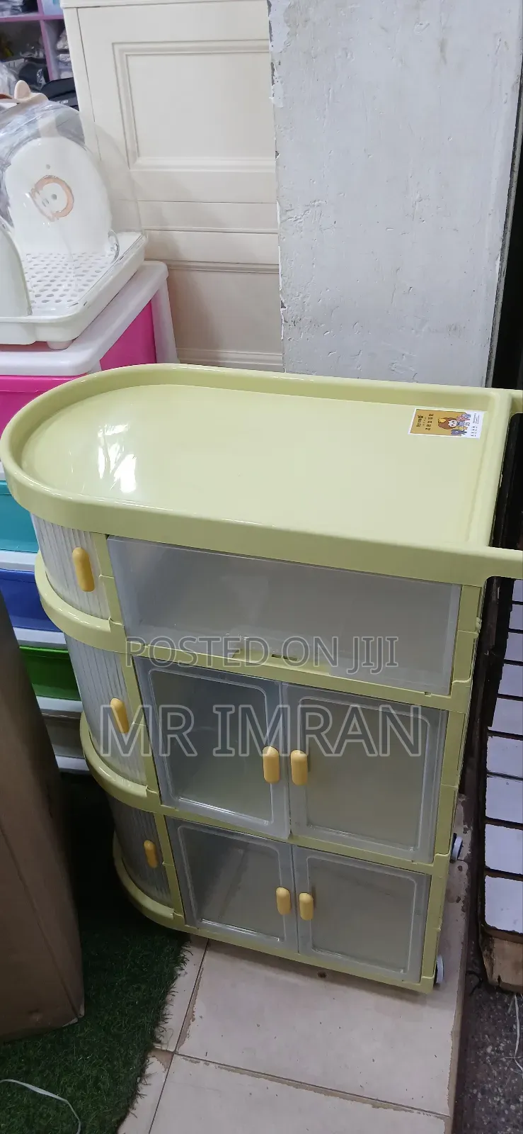 Newborn Baby Diaper Folding Trolley