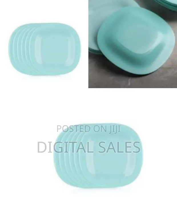 Luminarc Pieces of Luminarc Square Plain Design Dinner Plates in