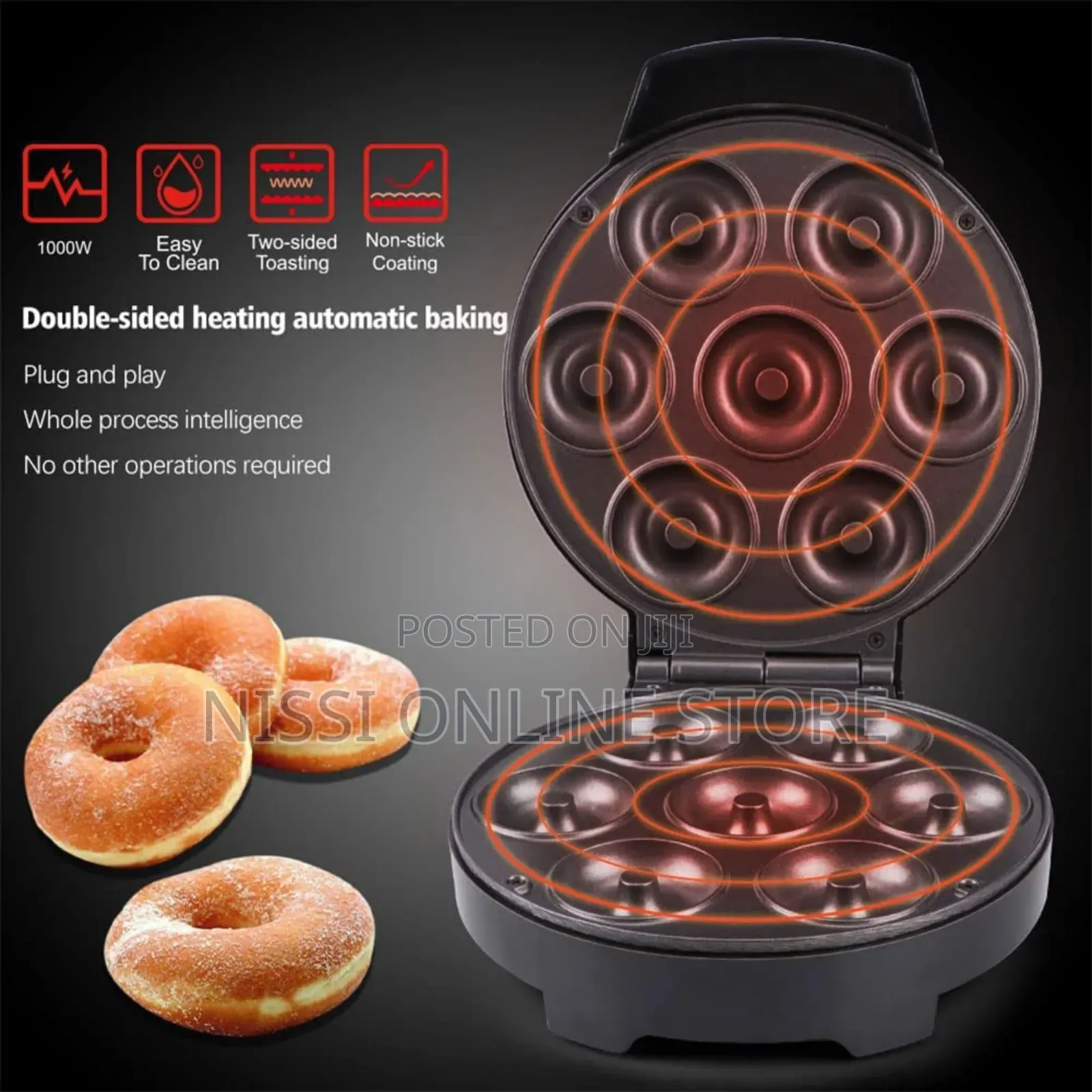 Non Stick Electric Donut Maker