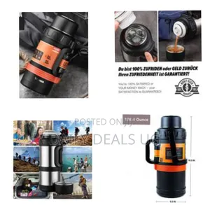 4 L Large Thermos Bottle Stainless Steel Double Walls Vacuum Tea Flask