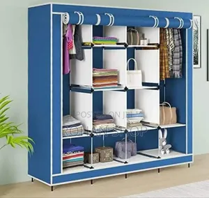 4 Column Huge Metallic Durable Wardrobe
