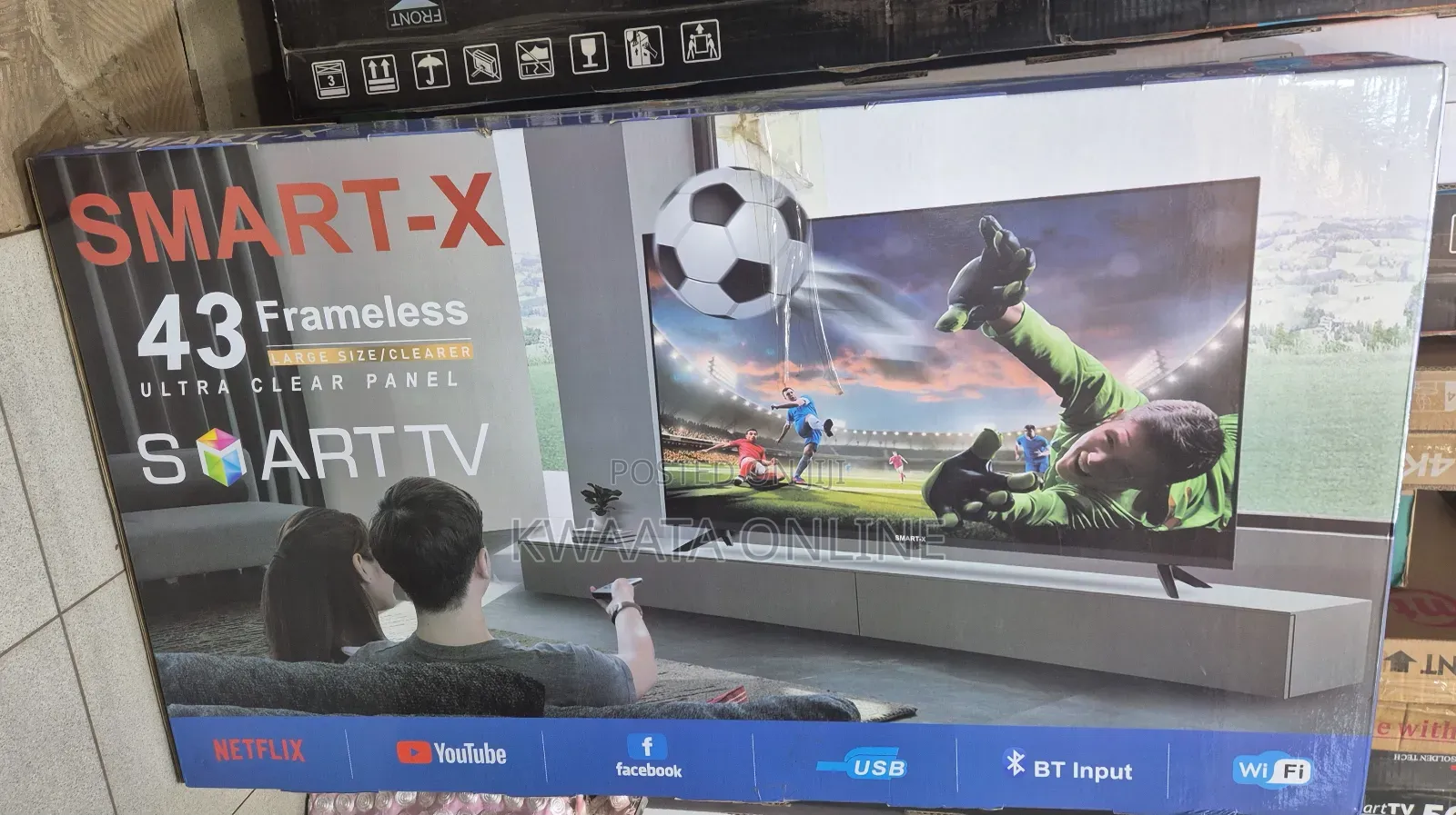 Smart-x 43 Inch Smart Hd Led Digital Frameless Tv