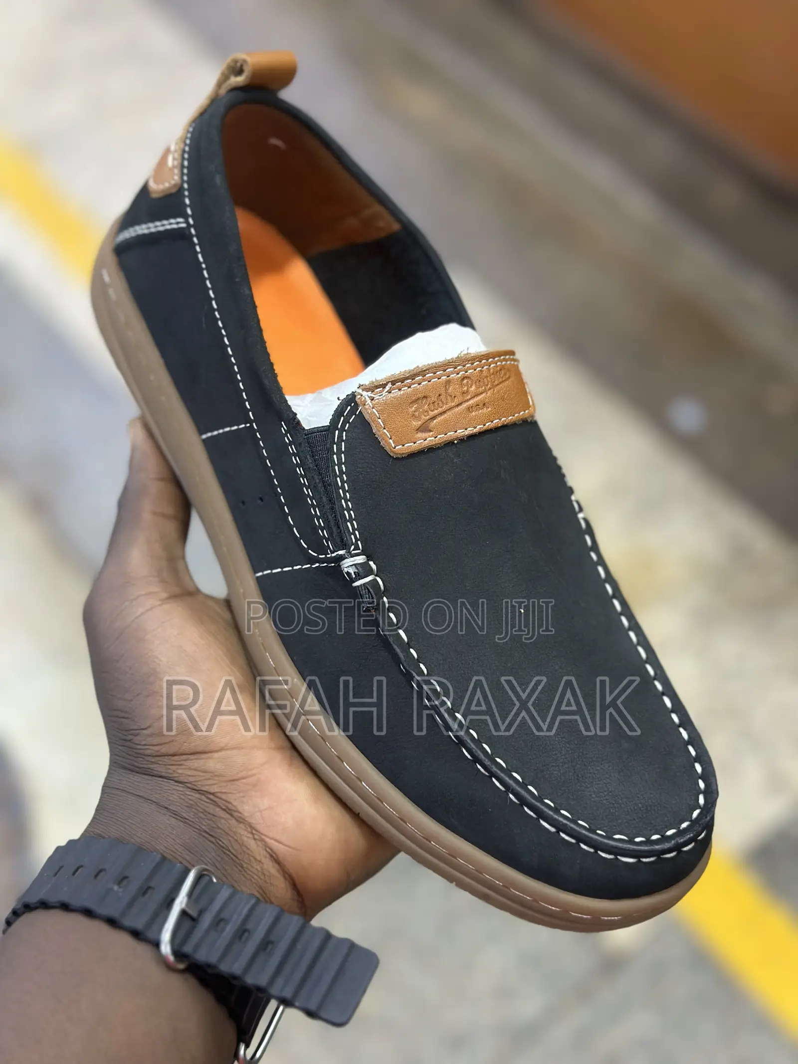 Original Men’S Black Hush Puppies Casual Shoes