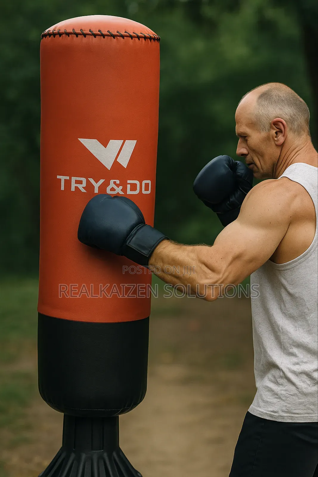 Try Do Free-Standing Martial Arts Training Punching Bag 180cm