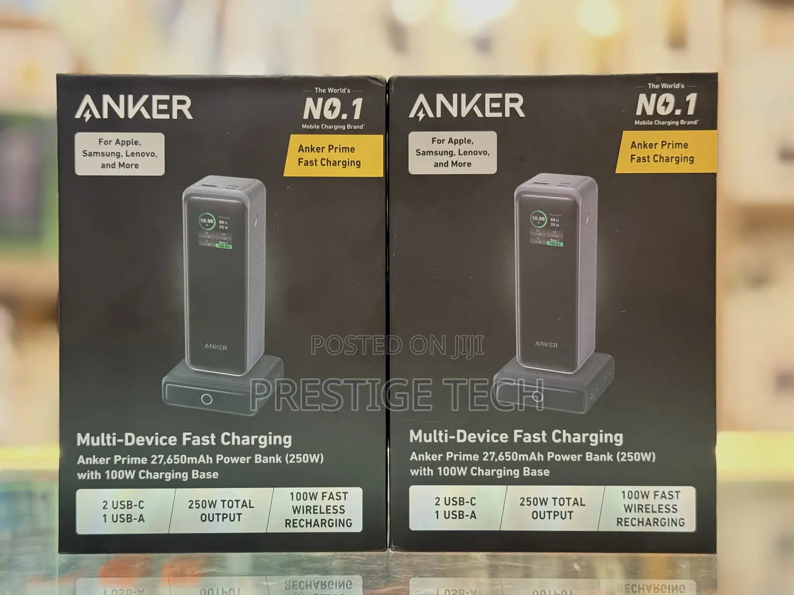 Anker Prime 27650mah Laptop Power Bank 250w With 100w Charging Base