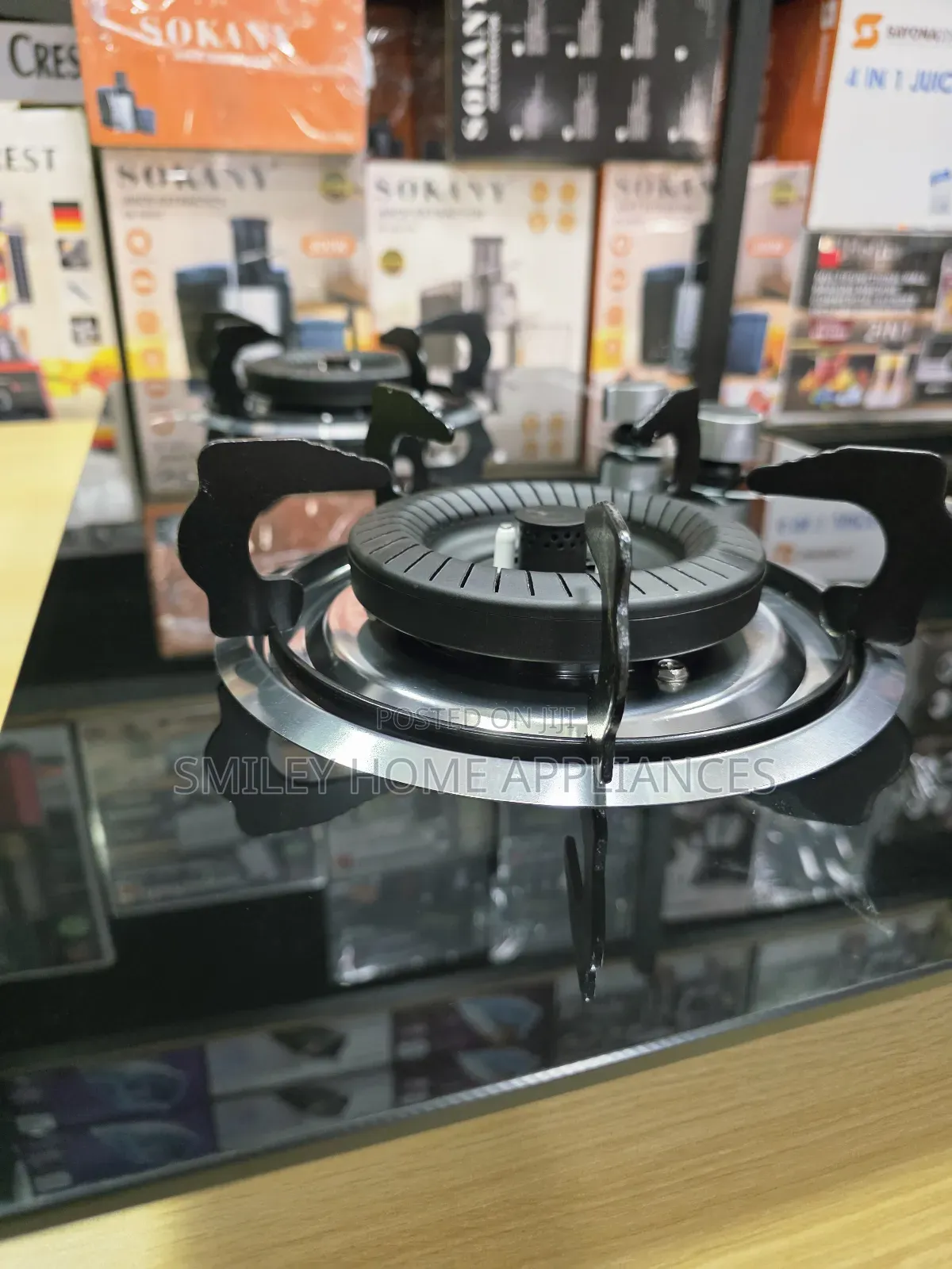 Top Quality Boko Built-in Double Gas Black Glass Material at Discount