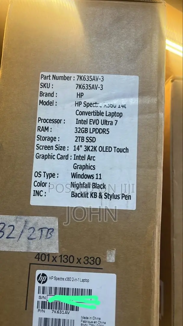 New Laptop HP Spectre 14 32GB Intel Core Ultra 7 SSHD (Hybrid) 1T