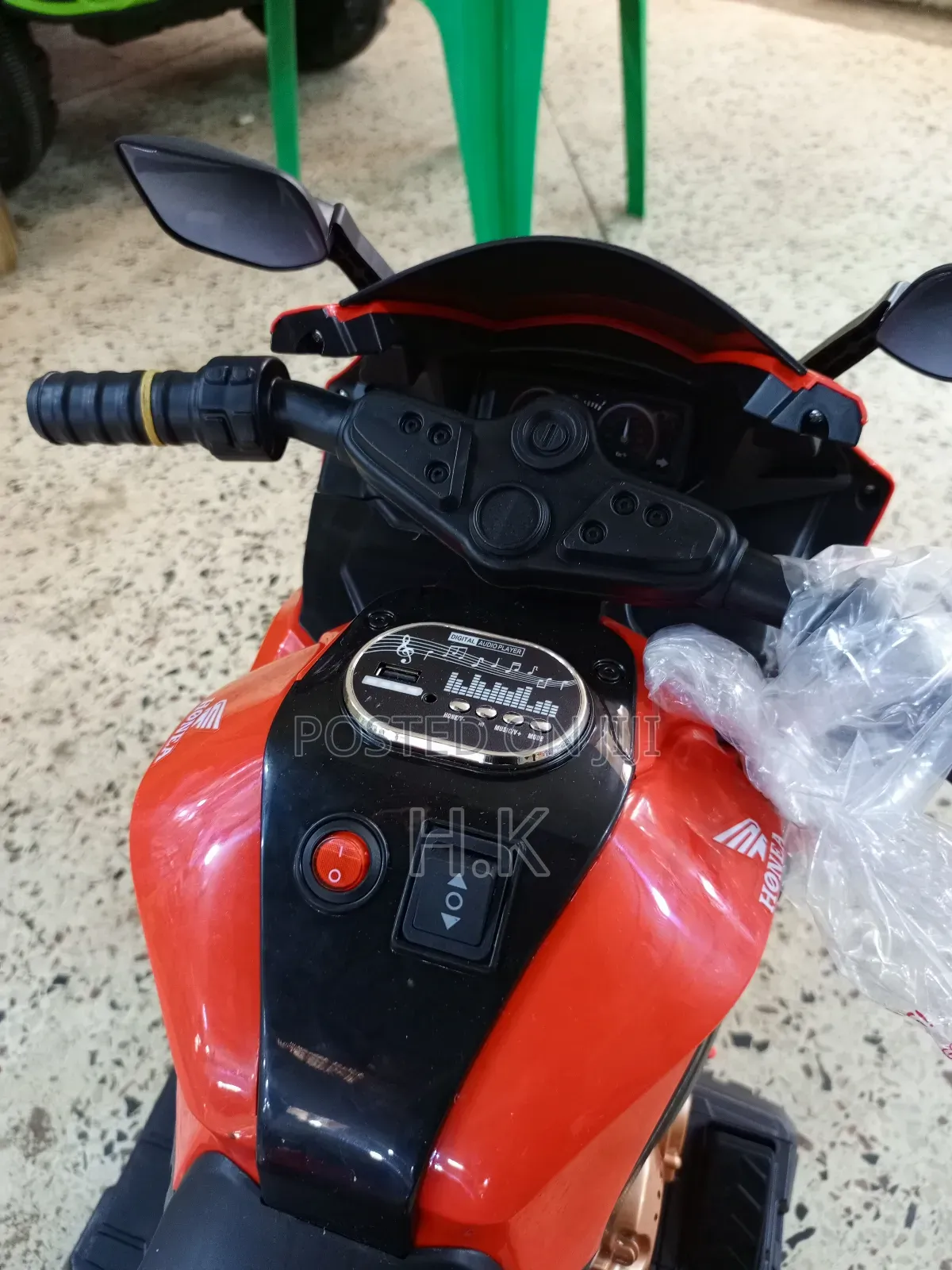 Child's Electric Ride-on Motorcycle.
