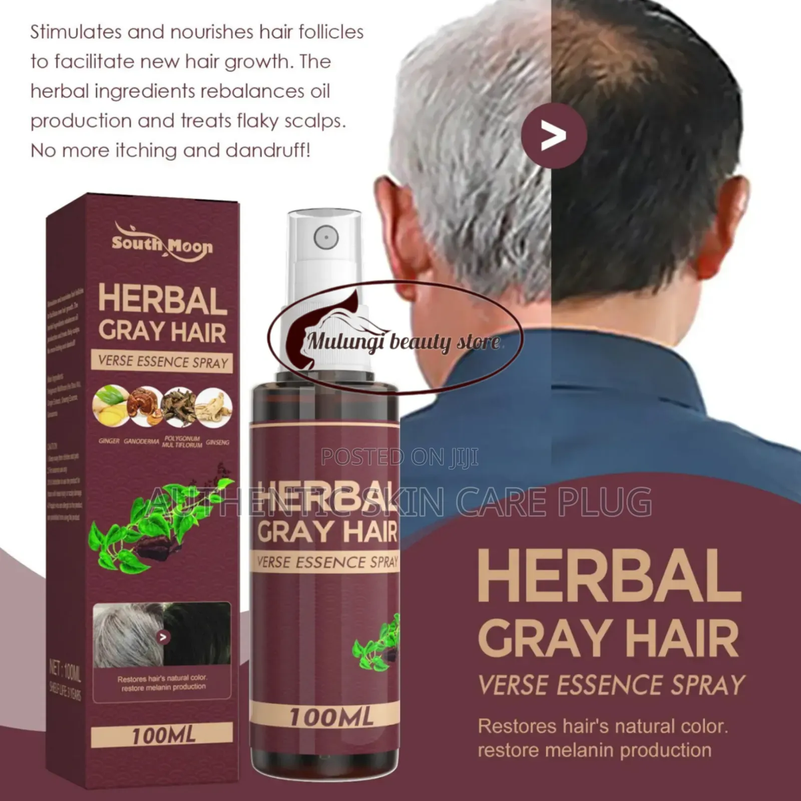 South Moon Gray Hair Reverse Herbal Essence Spray -Conditioner