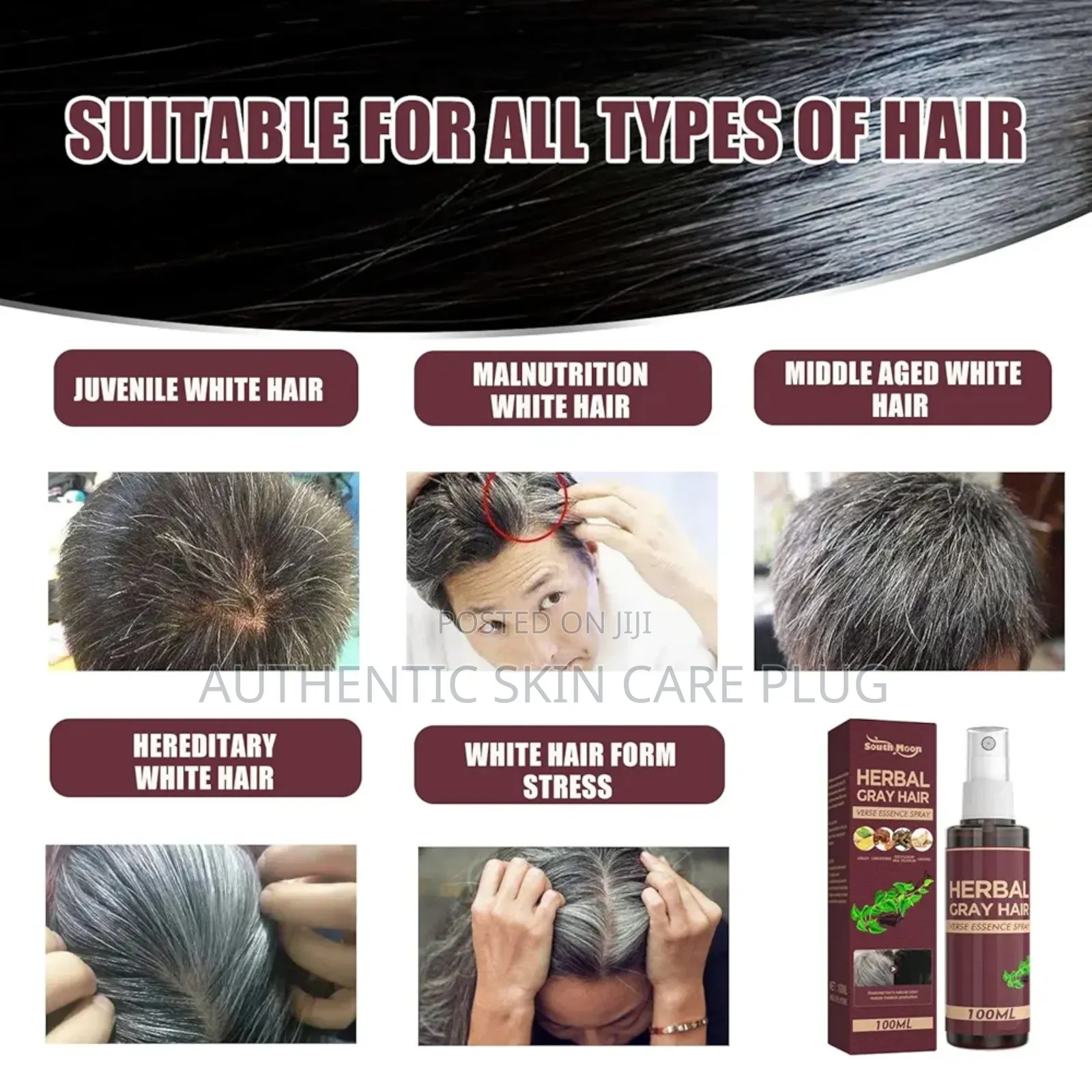 South Moon Gray Hair Reverse Herbal Essence Spray -Conditioner
