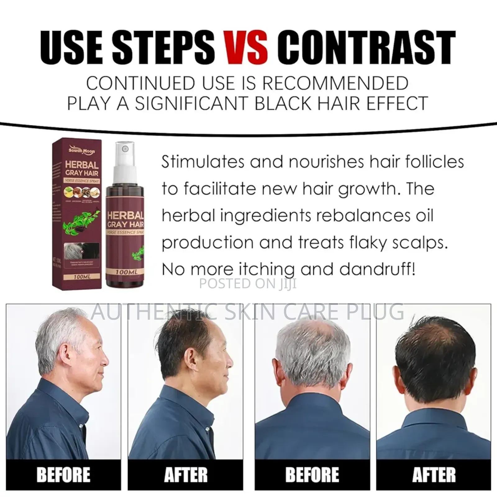 South Moon Gray Hair Reverse Herbal Essence Spray -Conditioner
