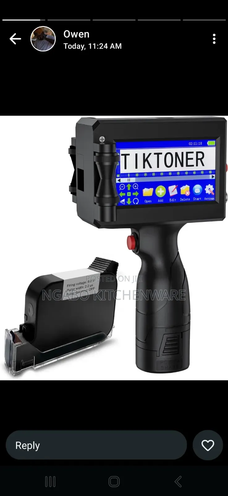Inkjet Printer Or Handheld  Tiktoner