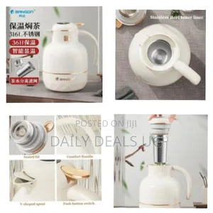 1.5 Litres Thermal Coffee Carafe, Stainless Steel Tea Flask for Hot