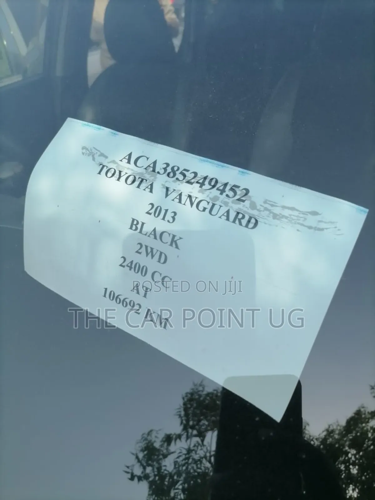 Toyota Vanguard 2013 Black