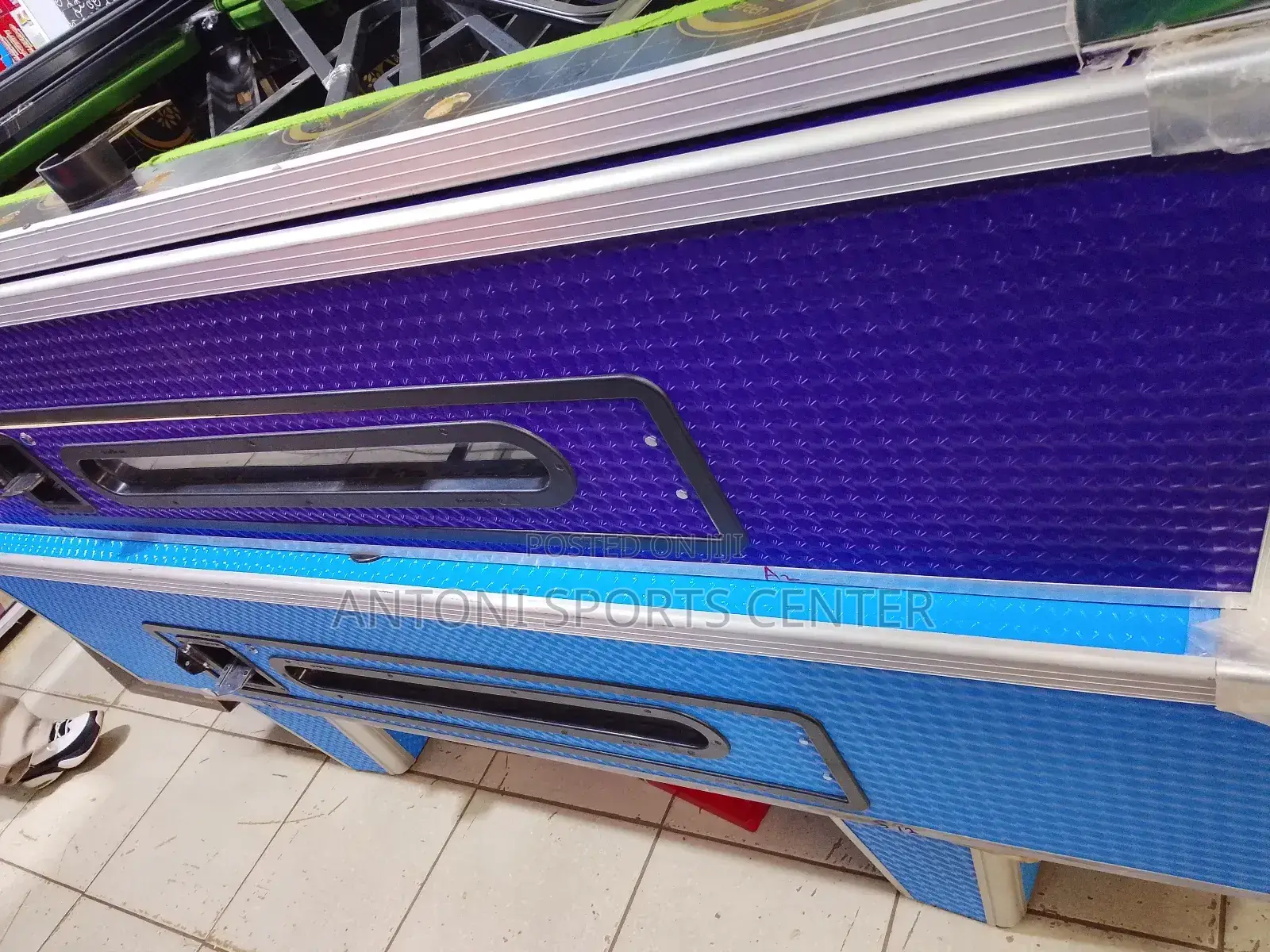 Blue and Light Blue Color of Pool Table