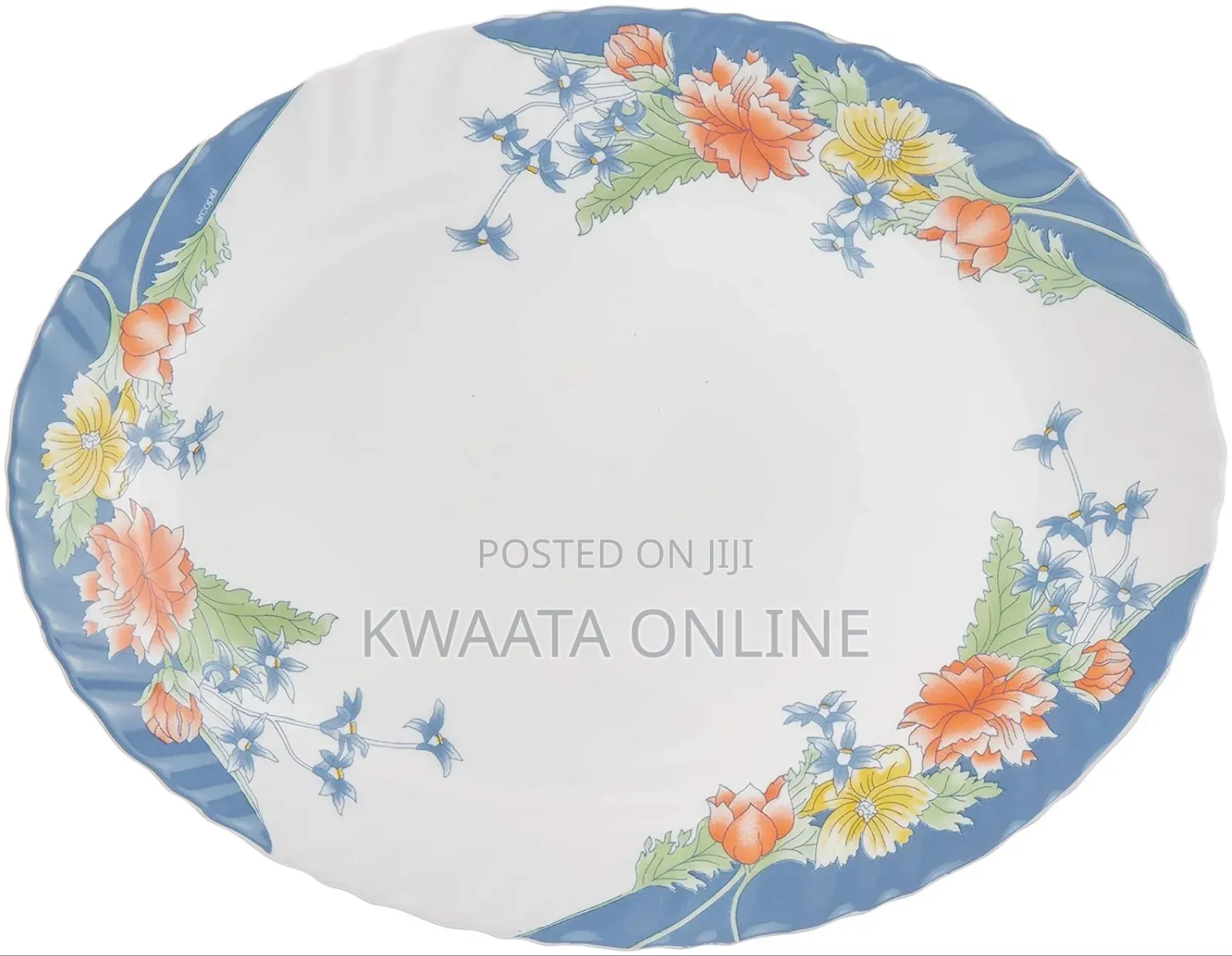 26 Pieces Arcopal Aliya Blue Dinner Set Opalware